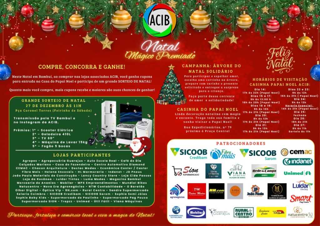 Natal Mágico Premiado: Compre, Concorra e Ganhe!!!