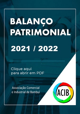 ACIB - Balanço Parimonial 2021 / 2022